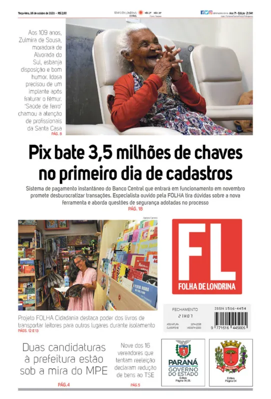Imagem ilustrativa da imagem Capa 06/10/2020