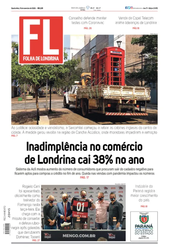 Imagem ilustrativa da imagem Capa 11/11/2020