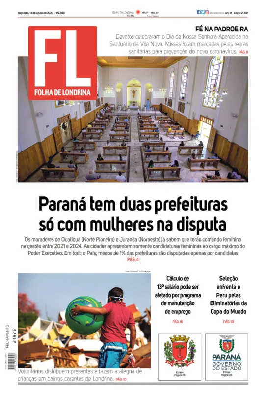 Imagem ilustrativa da imagem Capa 13/10/2020
