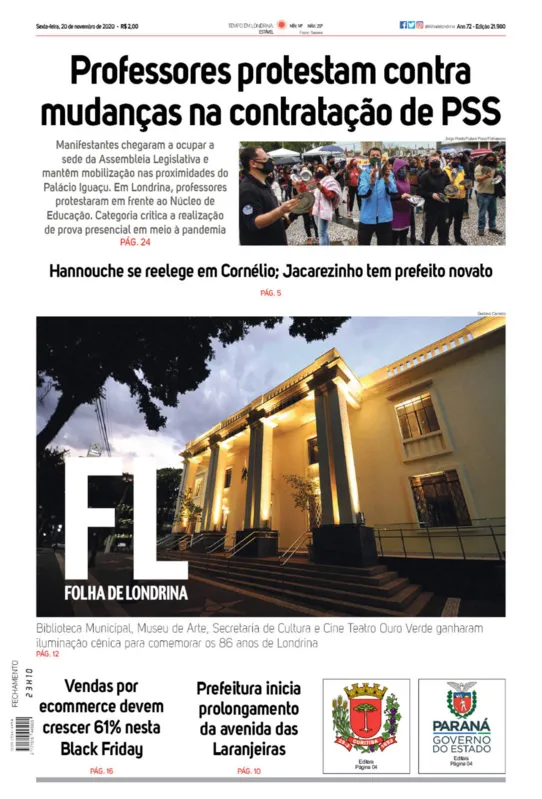 Imagem ilustrativa da imagem Capa 20/11/2020