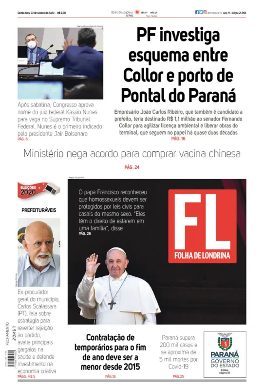 Imagem ilustrativa da imagem Capa 22/10/2020
