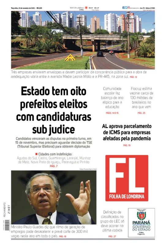 Imagem ilustrativa da imagem Capa 24/11/2020