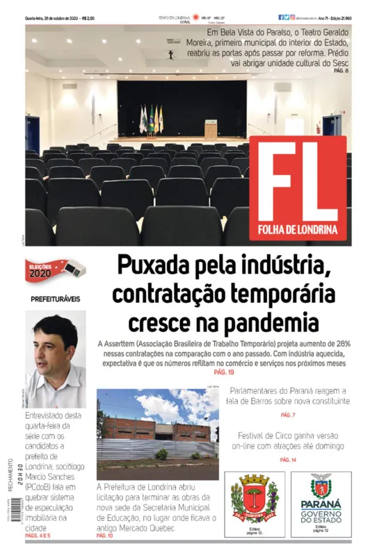 Imagem ilustrativa da imagem Capa 28/10/2020