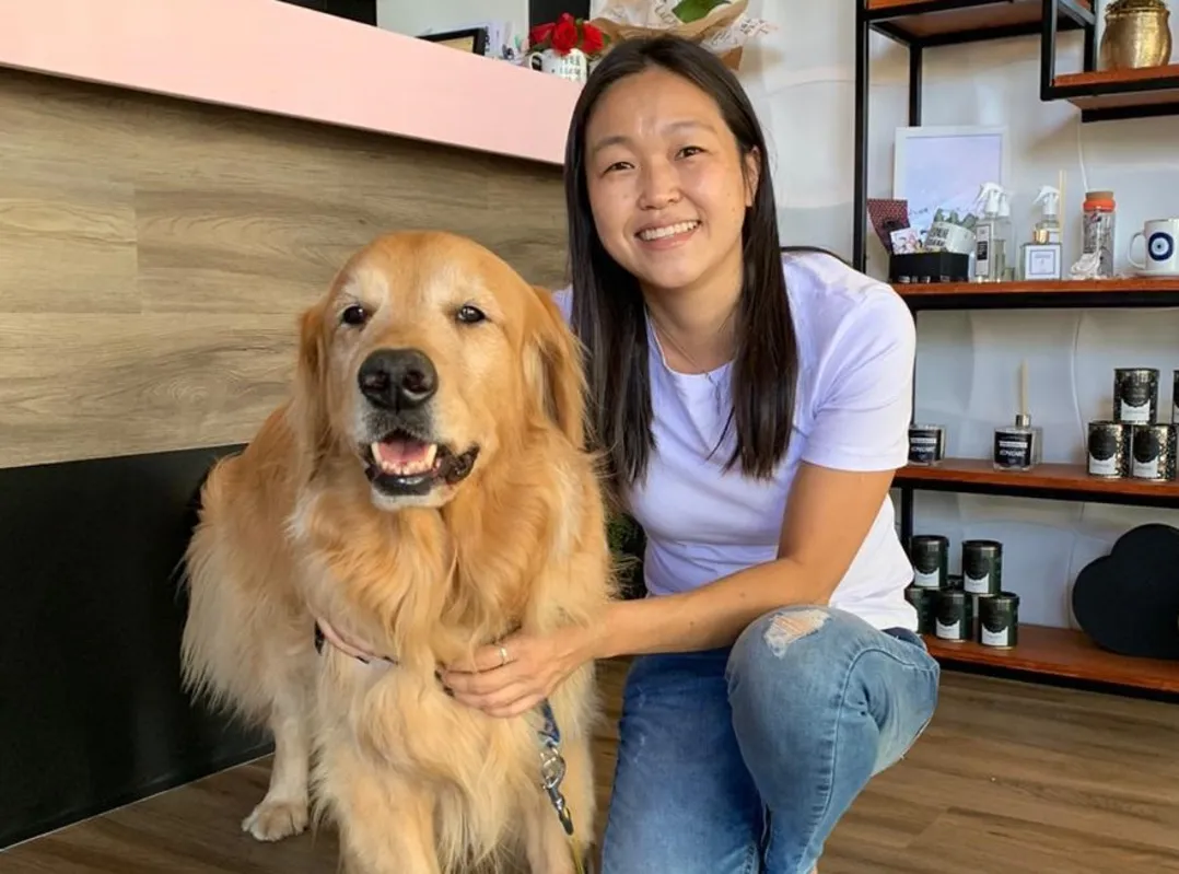 Uddy é um golden retriever que completou sete anos no início do mês 