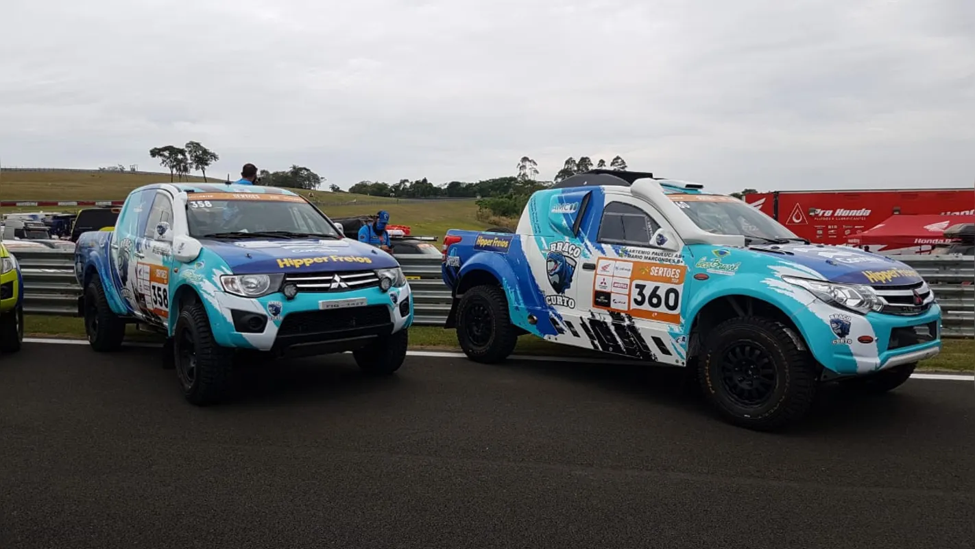 Duplas da equipe londrinense Braço Curto vão concorrer com veículos Mitsubishi