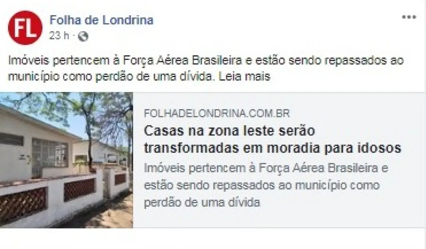 Imagem ilustrativa da imagem FOLHA NAS REDES| Casas para idosos