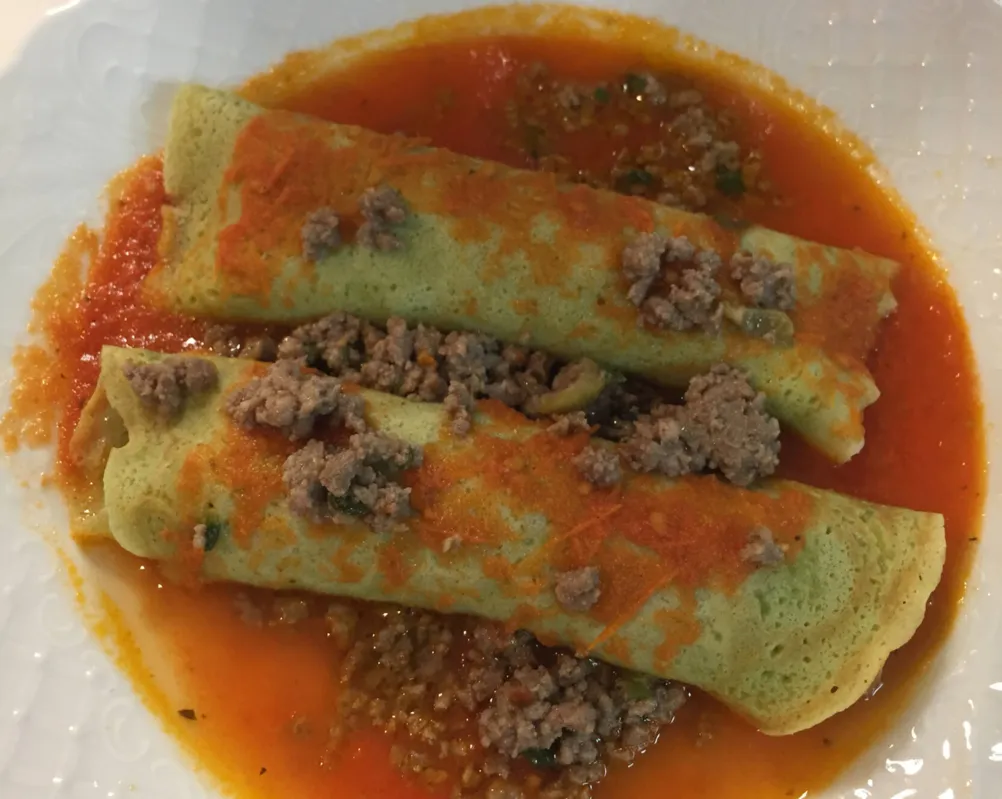 Panqueca: ainda mais saborosa com massa de espinafre