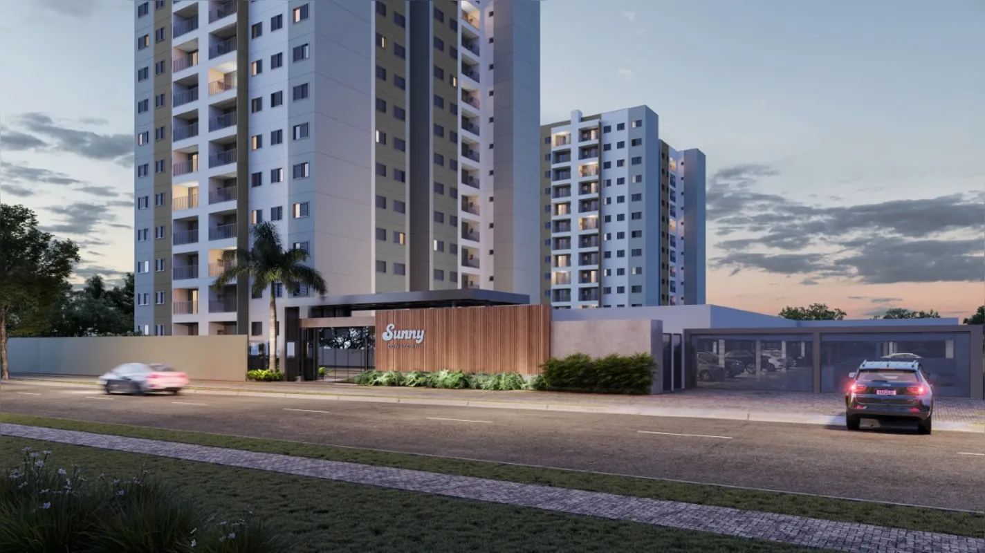 Sunny Downtown: duas torres e três opções de plantas, além de unidades com jardim 