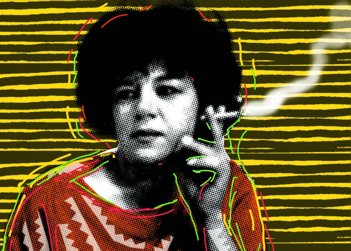 Arte de Marco Jacobsen sobre foto de Maura Lopes Cançado