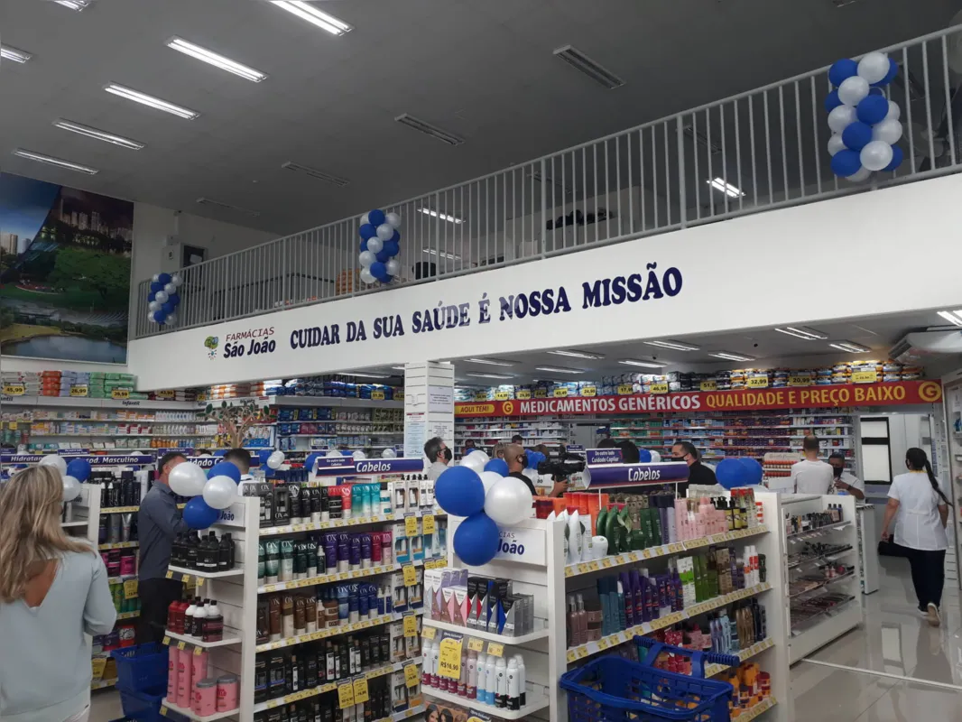 Imagem ilustrativa da imagem Rede Farmácias São João inaugura 1ª loja em Londrina