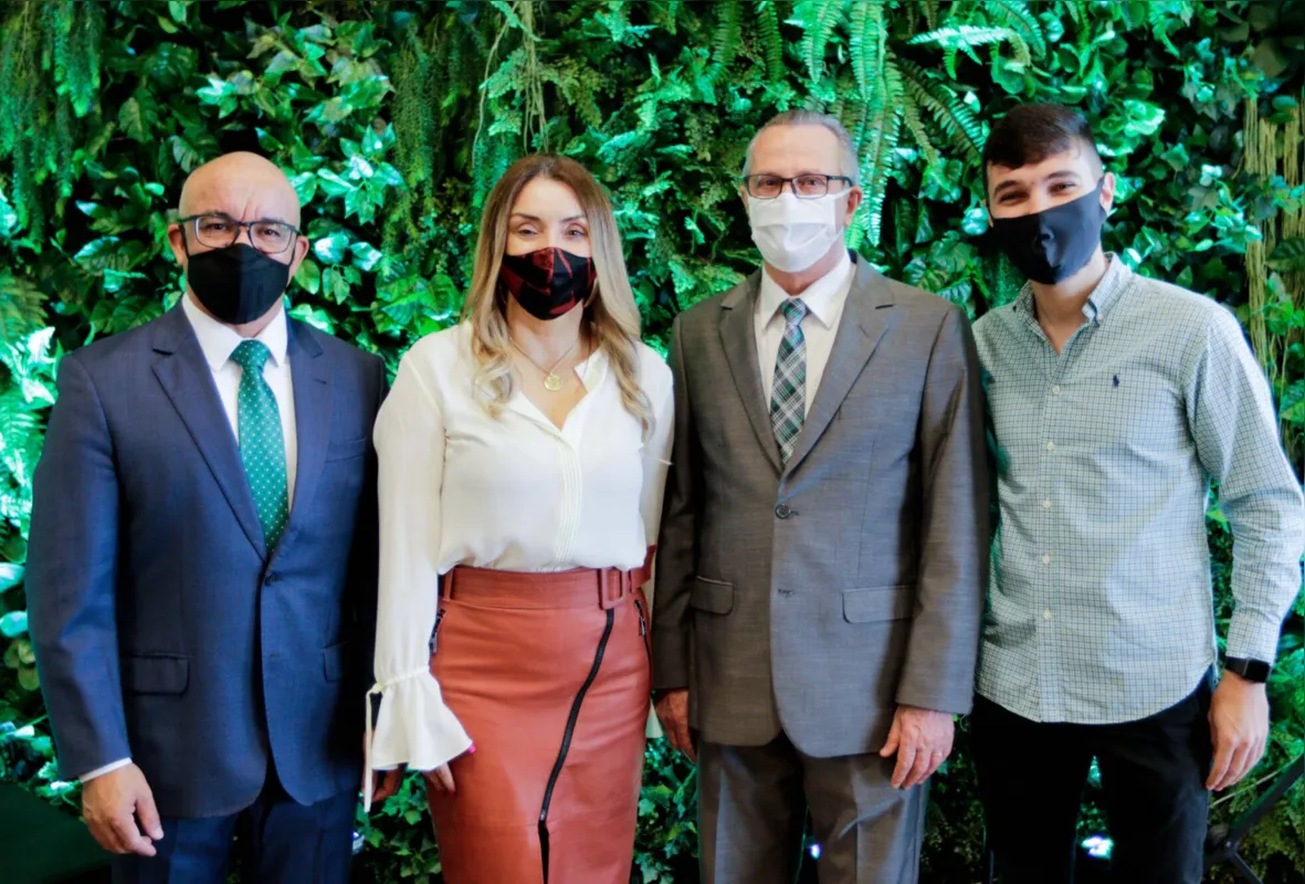 Rogério Machado, Márcia Manfrin, Wellington Ferreira e Felipe Scarinci Lanza