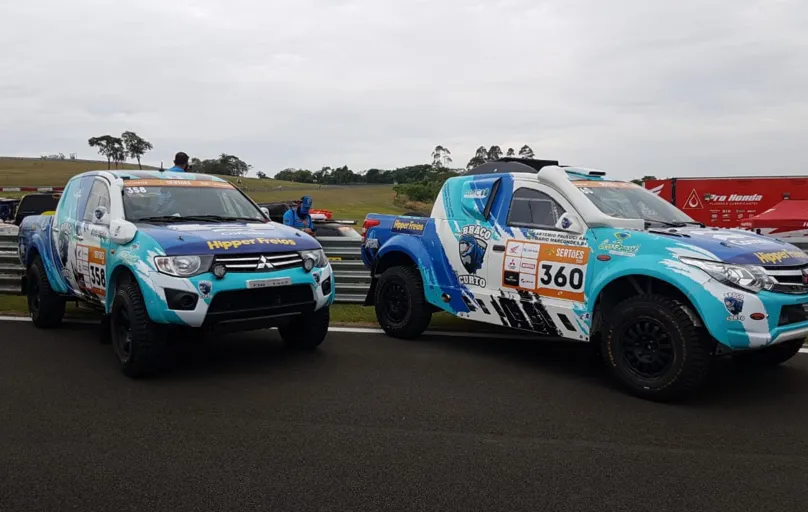 Duplas da equipe londrinense Braço Curto vão concorrer com veículos Mitsubishi