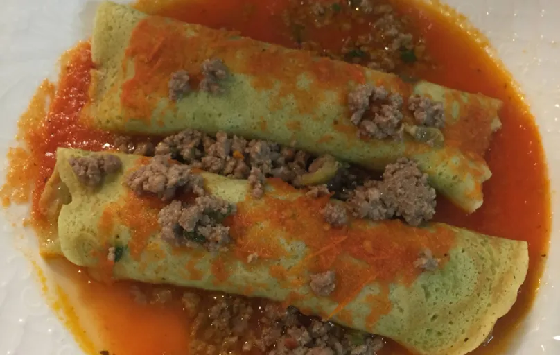 Panqueca: ainda mais saborosa com massa de espinafre