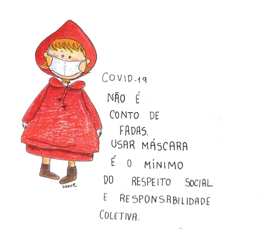 Ilustração da professora Renata Suzue Ogata para alunos do P5C