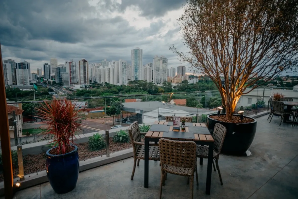 Vista do Boussolé Rooftop: um show!