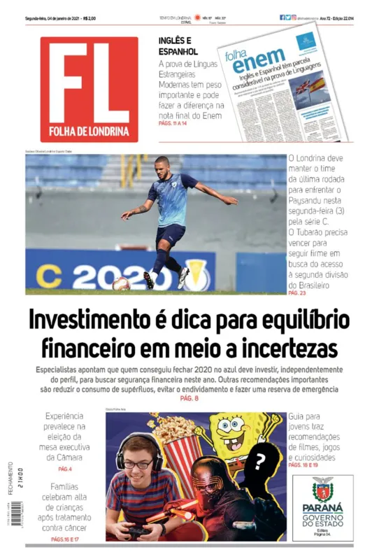 Imagem ilustrativa da imagem Capa 04/01/2021