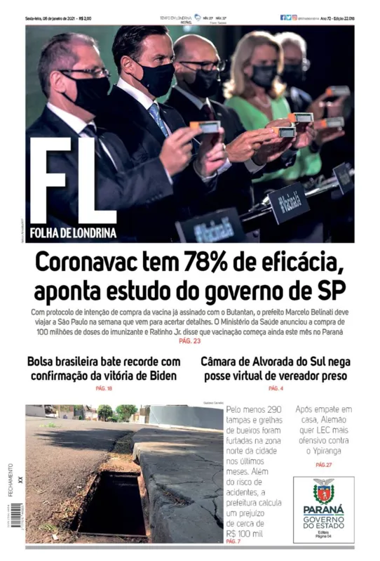 Imagem ilustrativa da imagem Capa 08/01/2021