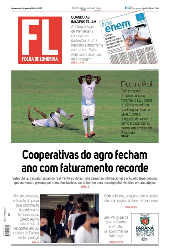 Imagem ilustrativa da imagem Capa 11/01/2021