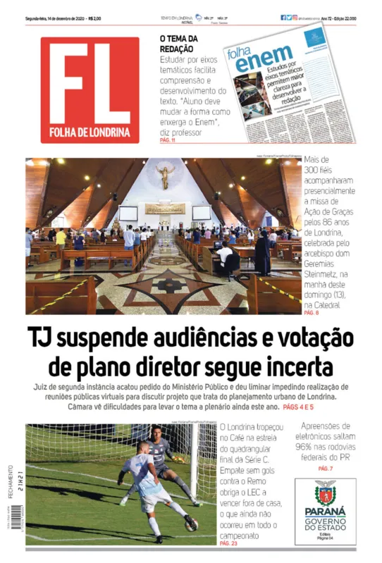 Imagem ilustrativa da imagem Capa 14/12/2020