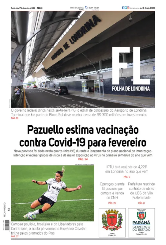 Imagem ilustrativa da imagem Capa 17/12/2020