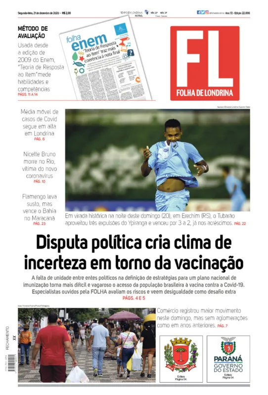 Imagem ilustrativa da imagem Capa 21/12/2020