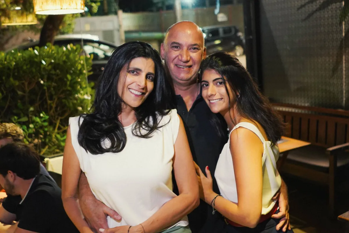 Andrea, Fernando e Amanda Nabhan