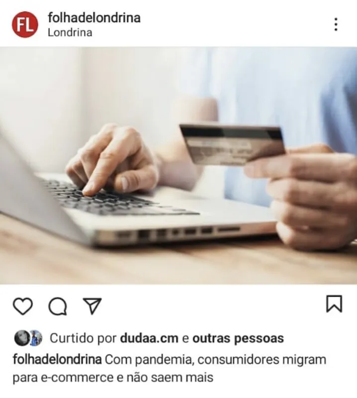 Imagem ilustrativa da imagem FOLHA NAS REDES - Comércio eletrônico