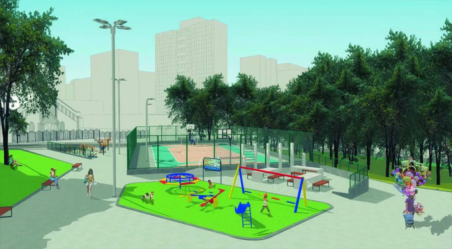 Perspectiva de como ficará o Bosque após a reforma