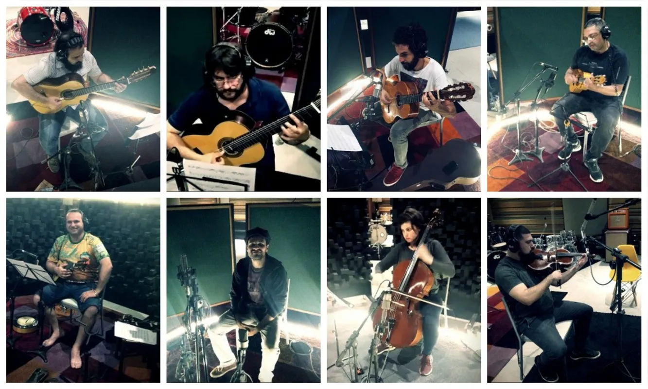 Ao todo, mais de 30 músicos atenderam ao convite de gravar com Seo  Nelson num estúdio em Londrina
