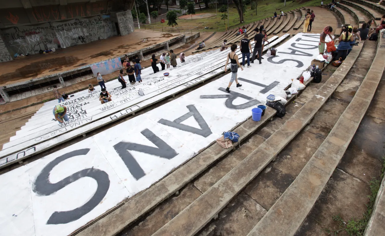 Manifestantes no Zerão lembraram que o Brasil segue sendo a nação que mais mata travestis e transexuais no mundo