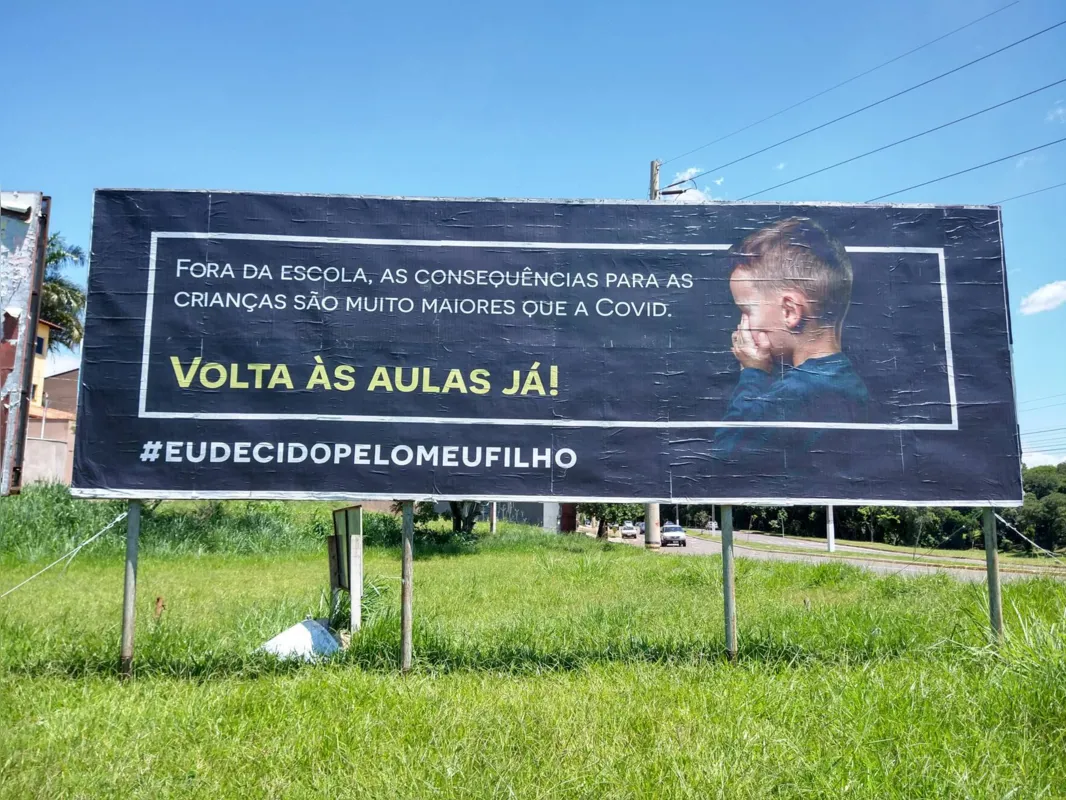 Imagem ilustrativa da imagem Campanha pede retomada das aulas presenciais em Londrina