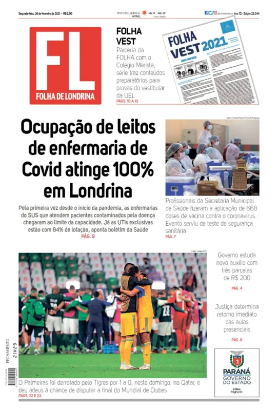 Imagem ilustrativa da imagem Capa 08/02/2021