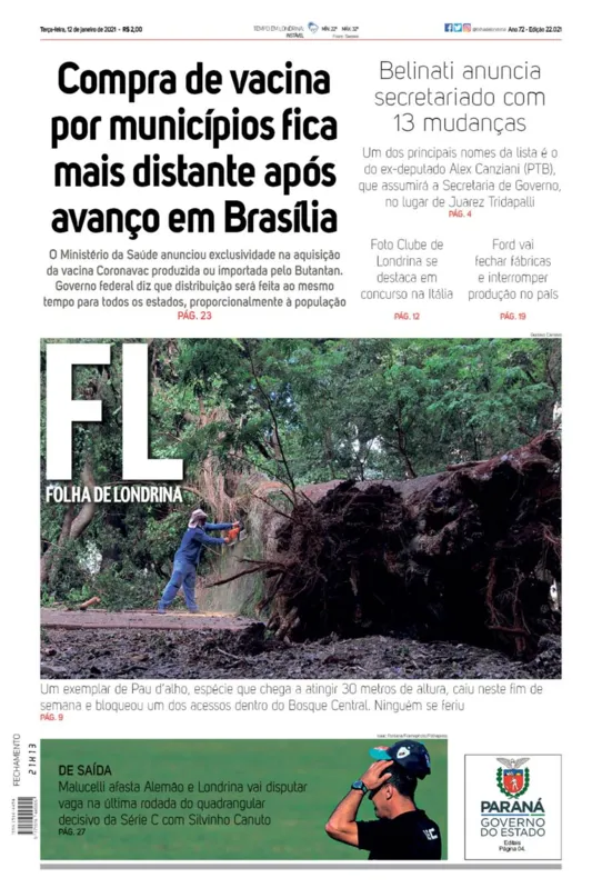 Imagem ilustrativa da imagem Capa 12/01/2021