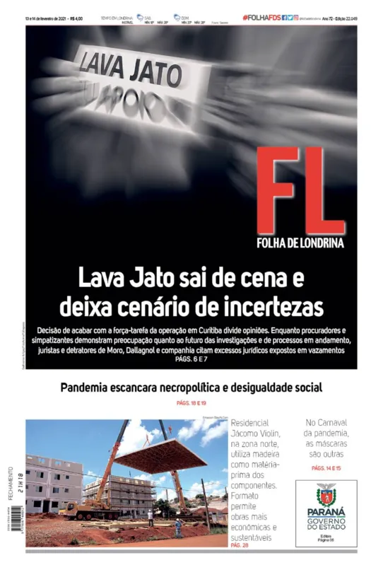 Imagem ilustrativa da imagem Capa 13/02/2021