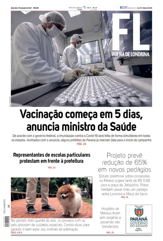 Imagem ilustrativa da imagem Capa 15/01/2021