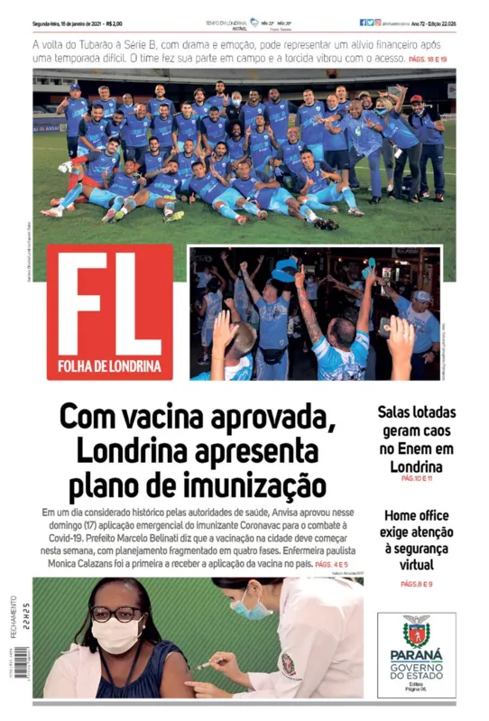 Imagem ilustrativa da imagem Capa 18/01/2021