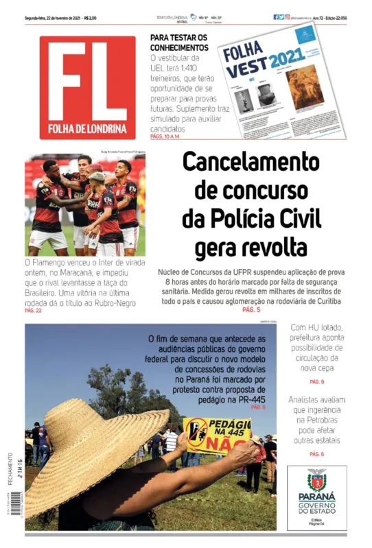 Imagem ilustrativa da imagem Capa 22/02/2021