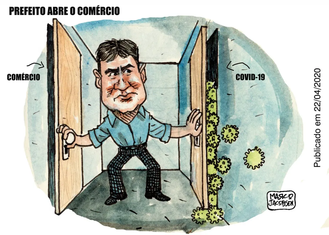 Imagem ilustrativa da imagem Charge 23/02/2021