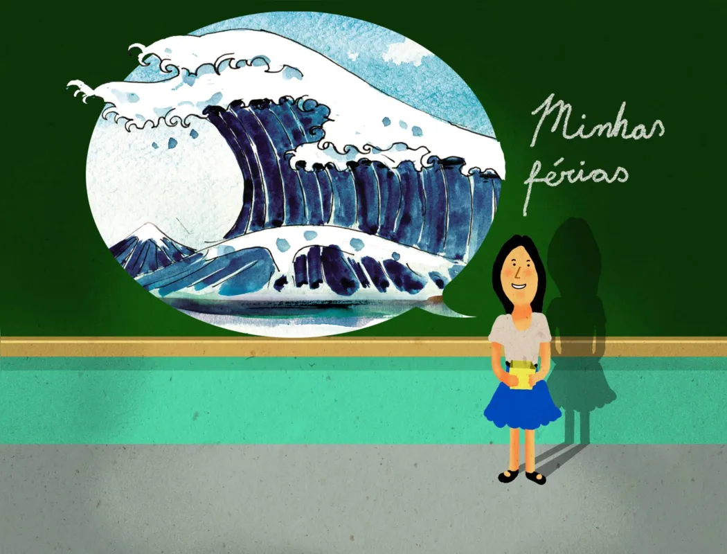 Imagem ilustrativa da imagem DEDO DE PROSA| Tema da redação: minhas férias