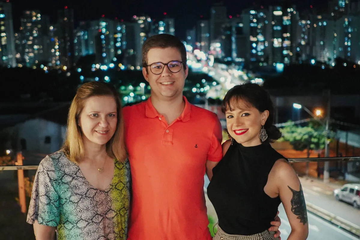Mauren Tacla, Felipe Tacla e Loretta Soares