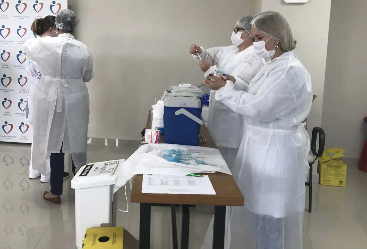 Pela manhã, equipes passaram pelo PAI, HU e Hospital do Coração