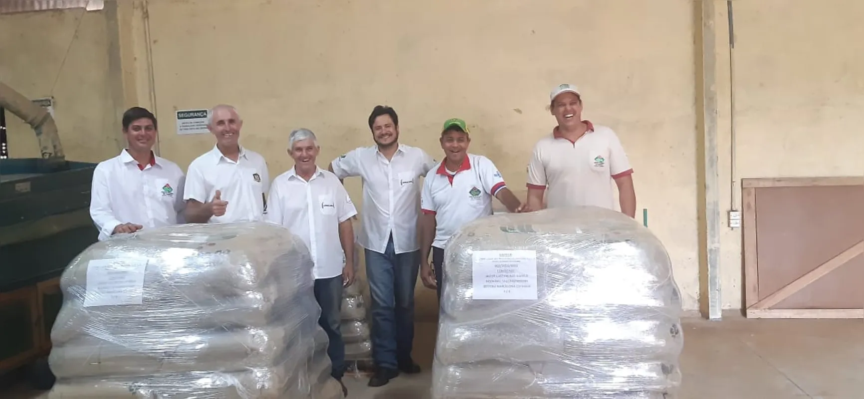 Produtores de cafés especiais que fizeram a exportação direta de 96 sacas para a Espanha