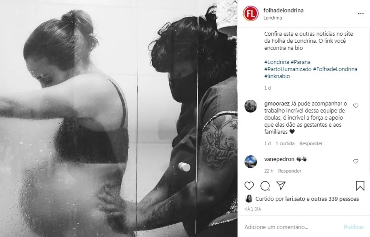 Imagem ilustrativa da imagem FOLHA NAS REDES - Doulas