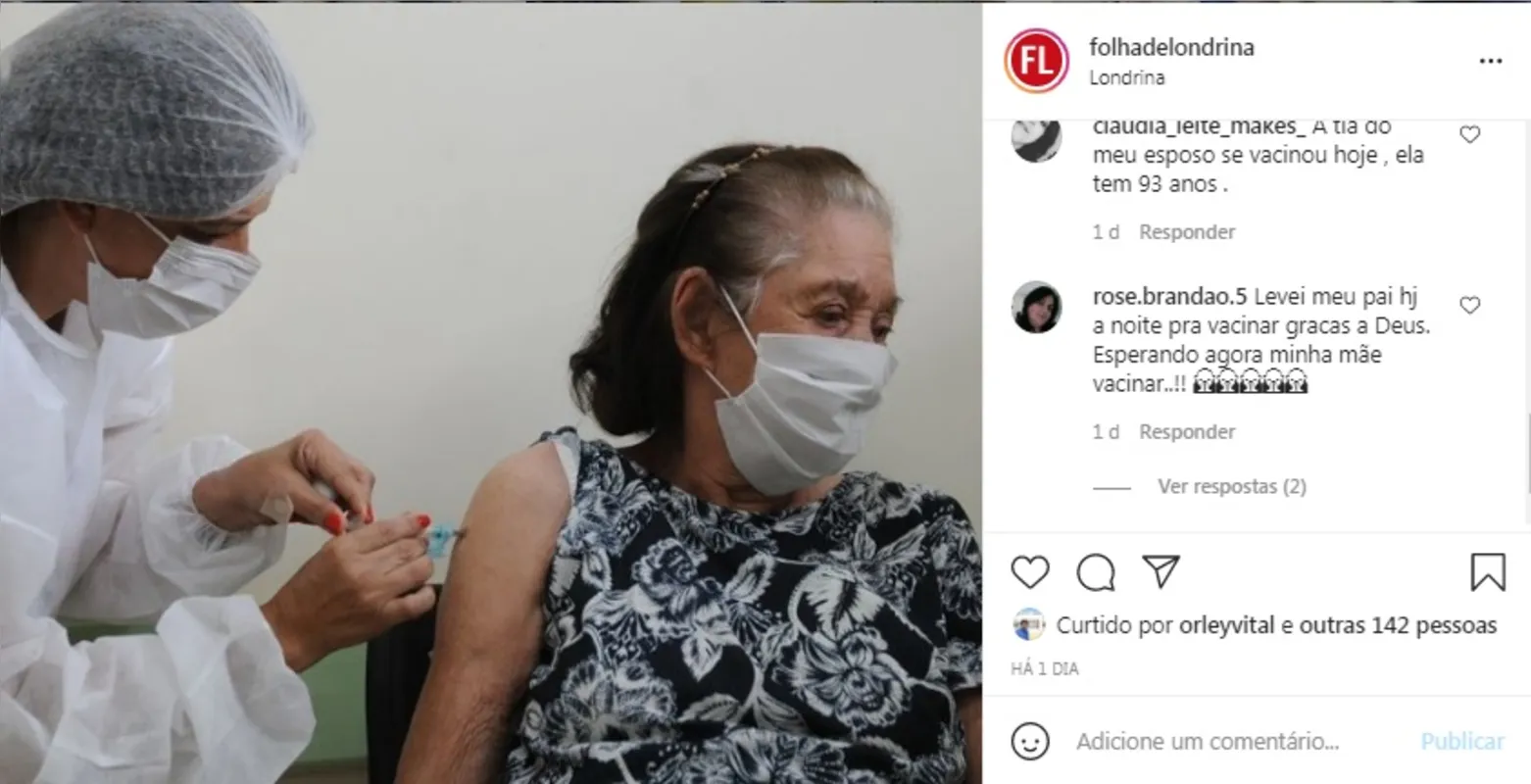Imagem ilustrativa da imagem Folha nas Redes| Vacina