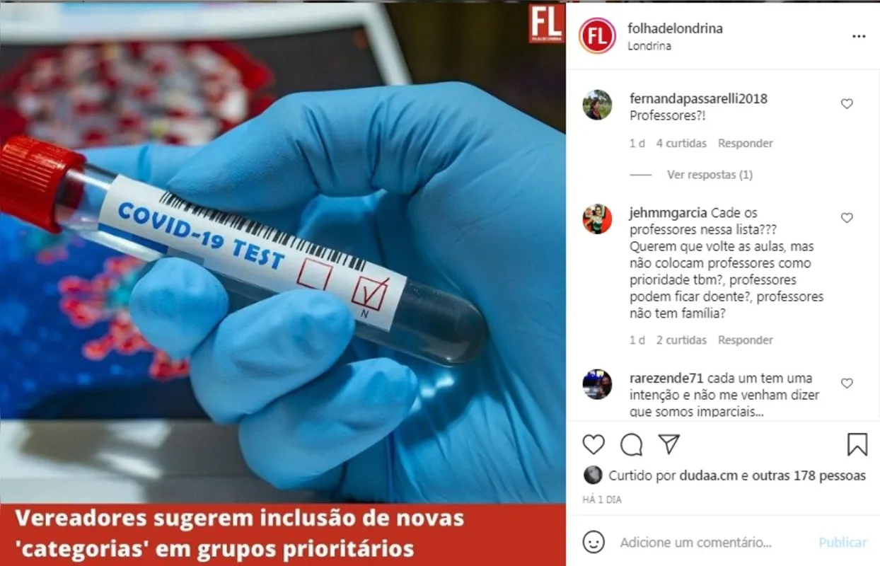 Imagem ilustrativa da imagem Folha nas redes| Professores na fila