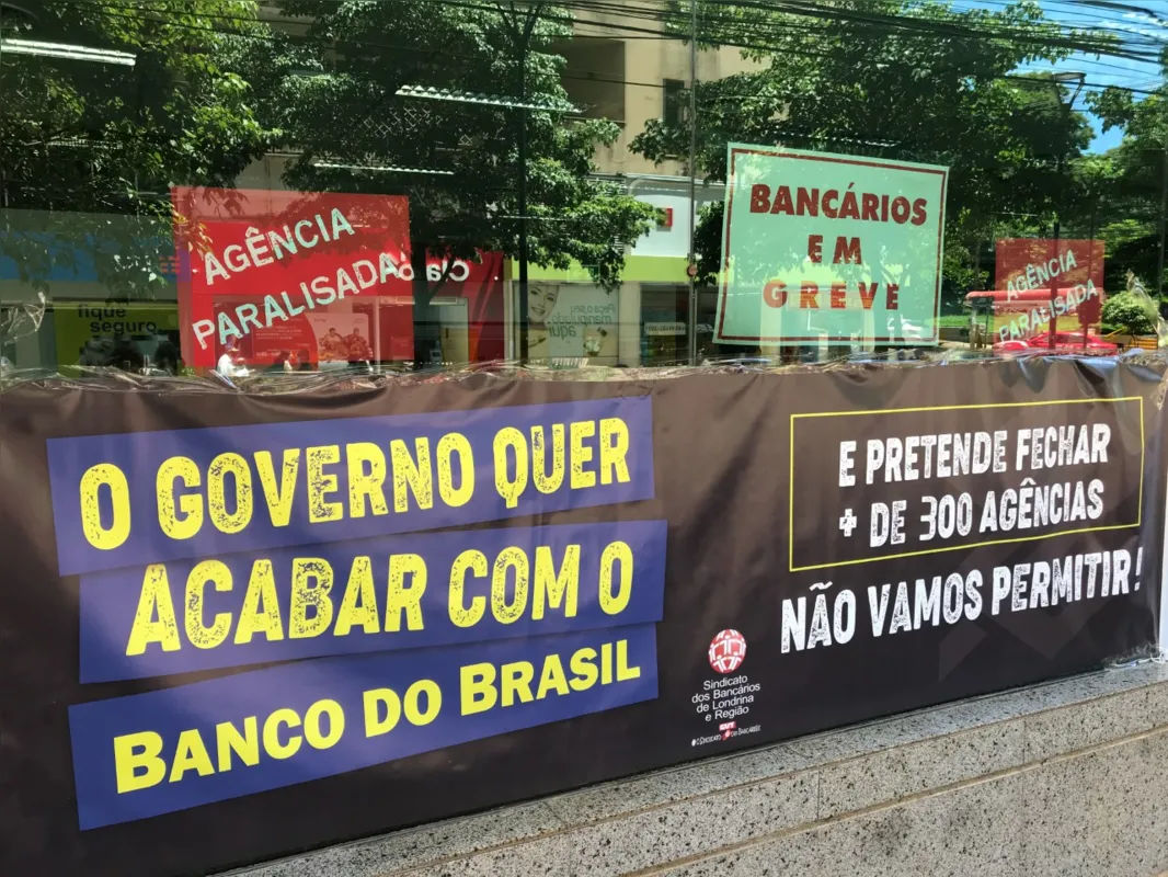 Imagem ilustrativa da imagem Funcionários do Banco do Brasil fazem paralisação nesta quarta