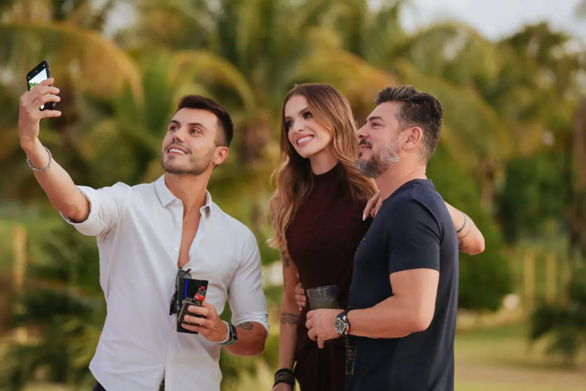 Pedro Mathias, Nathalia Rodrigues e Fabio Amaral