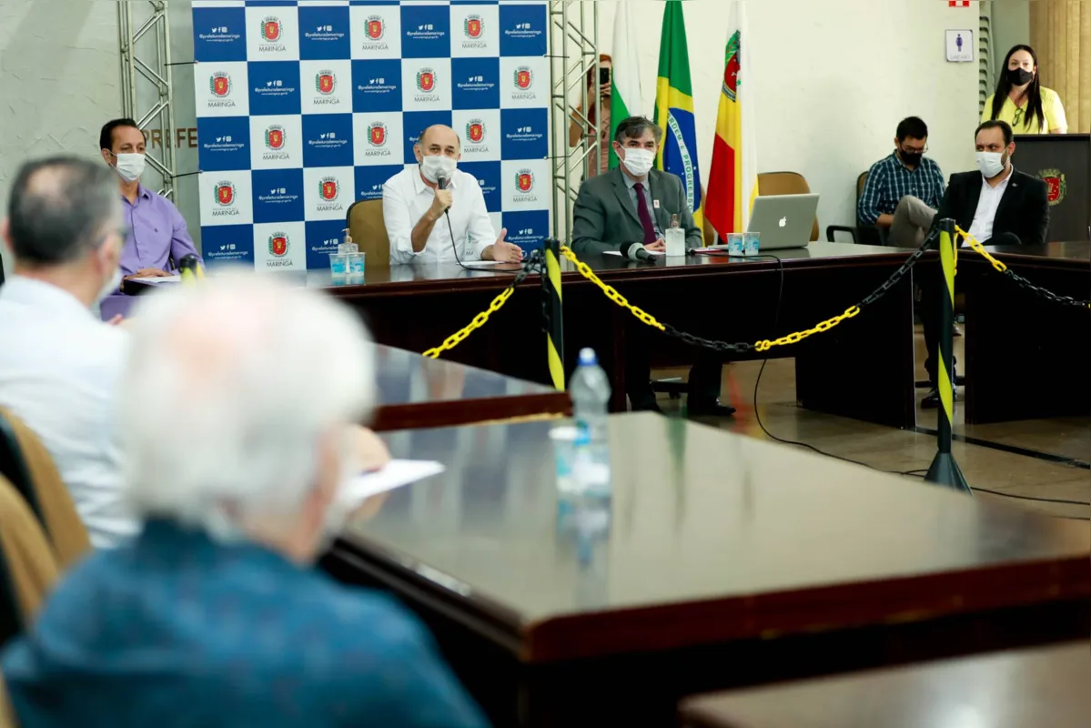 Autoridades  de Maringá discutem novas medidas de restrição para conter o contágio do coronavírus 
