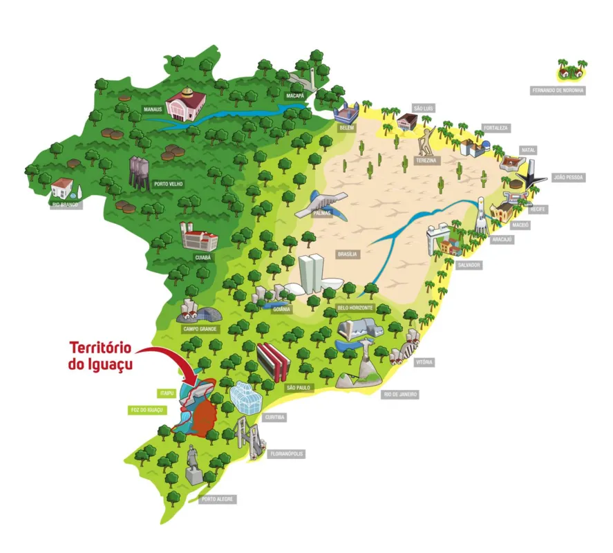 Imagem ilustrativa da imagem Na década de 40, Paraná perdeu parte de sua área para um território federal