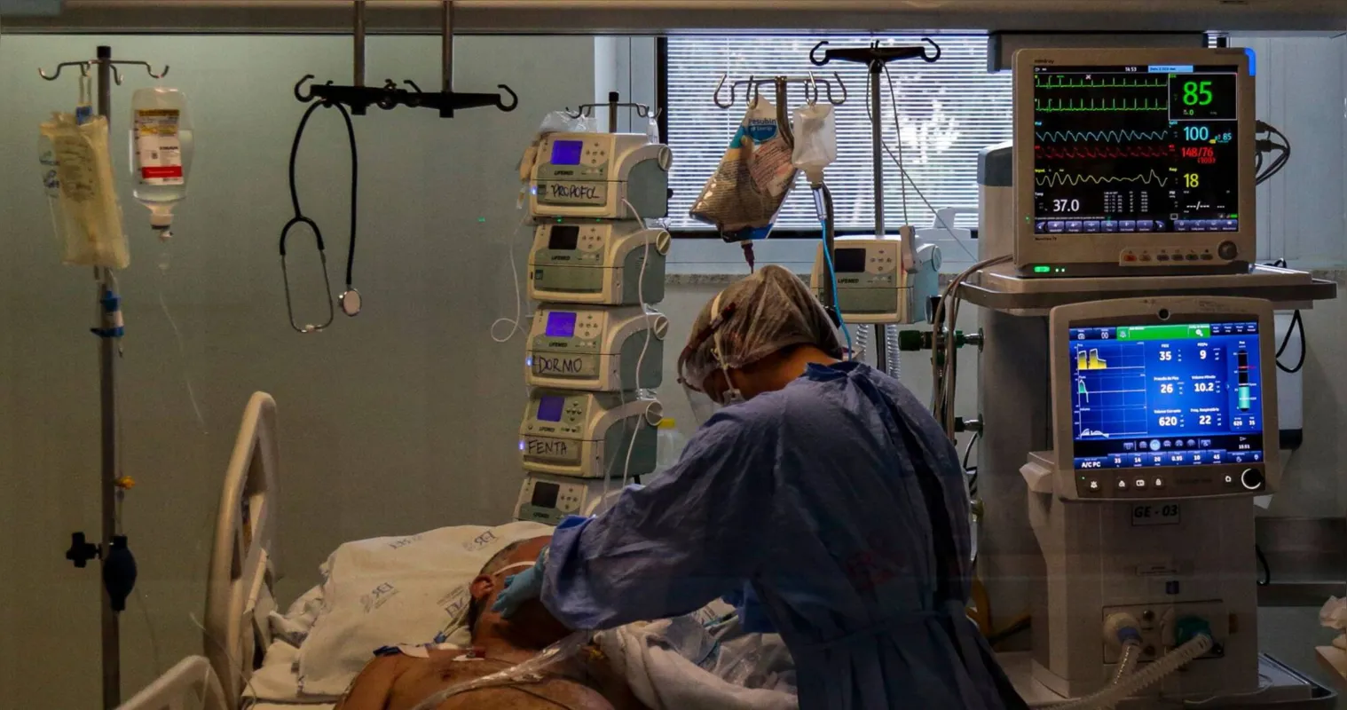Ao todo, 1.504 pacientes com diagnóstico confirmado de Covid-19 estão internados.